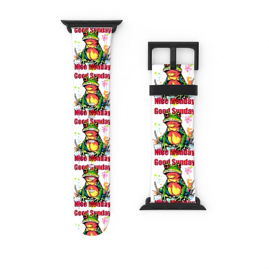 Lazy Frog Artwork Watch Bands For Apple Watch