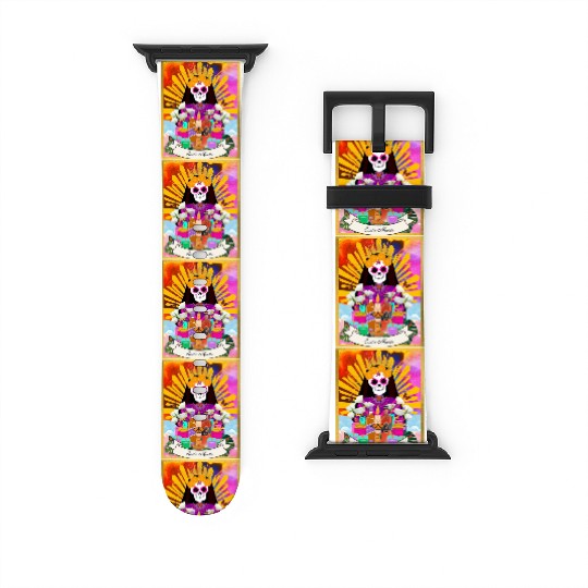 Butterfly Santa Muerte Watch Bands For Apple Watch