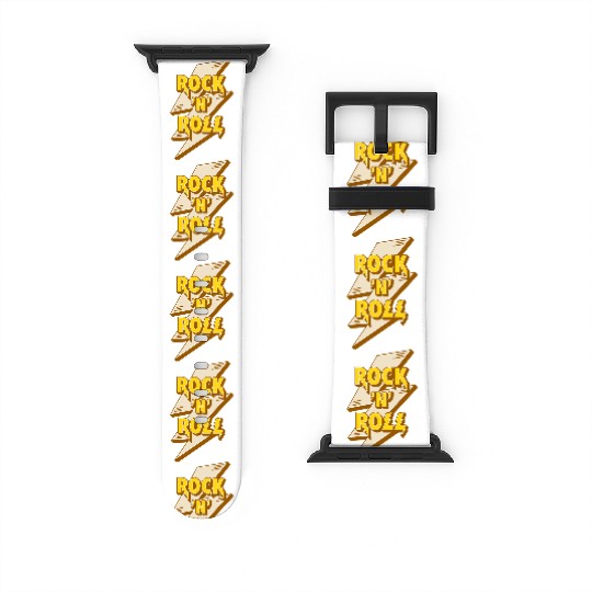 Rock'N'Roll Sign With Lightning Bolt Watch Bands For Apple Watch