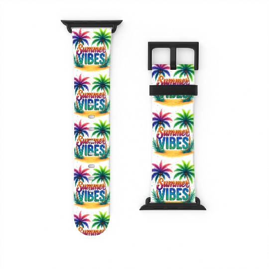 Summer Vibes, Summer Vacation Watch Bands For Apple Watch