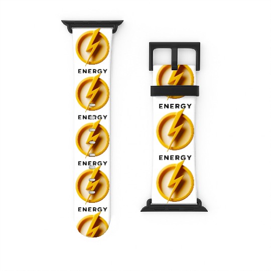 Minimalist Energy Lightning Bolt Cap Design Watch Bands For Apple Watch
