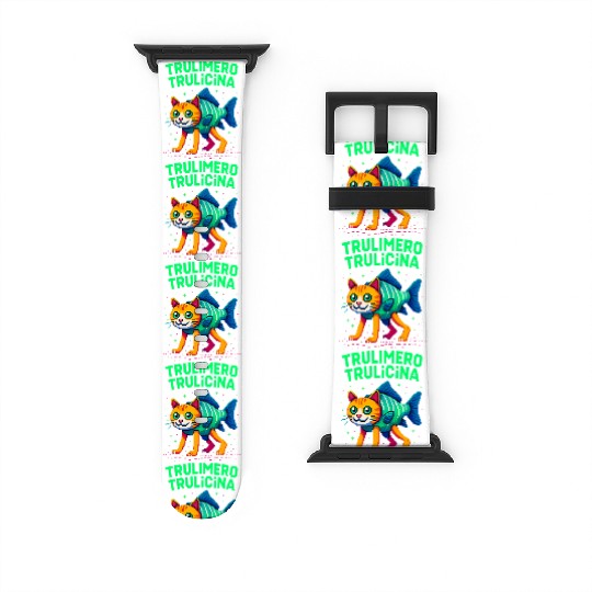 Retro Pixel Catfish – Trulmero Trulcina Watch Bands For Apple Watch