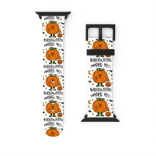 Cute Pumpkin Character for Halloween Watch Bands For Apple Watch