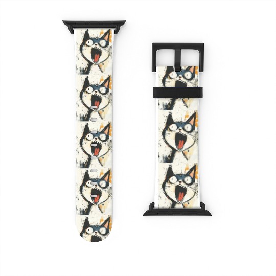 Funny Screaming Cat – Meme Expression Watch Bands For Apple Watch