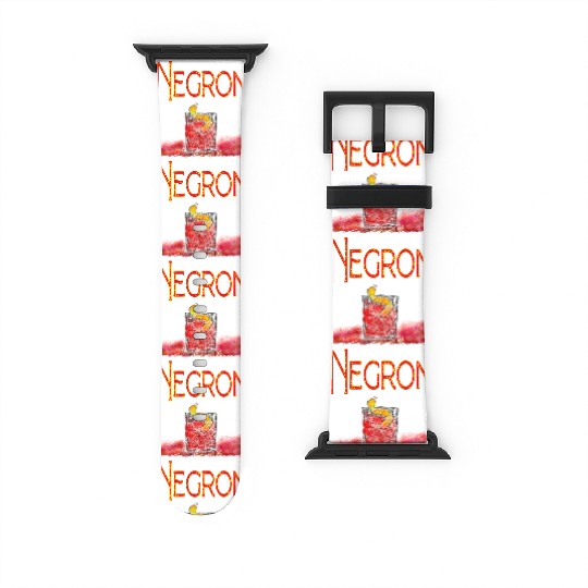 Negroni Cocktail_2 Watch Bands For Apple Watch