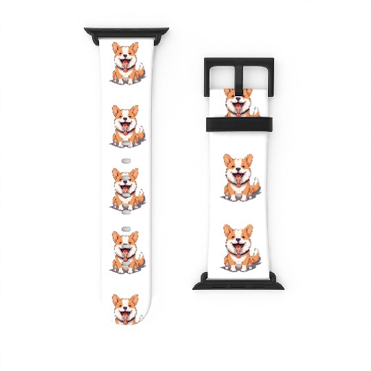 Joyful Corgi Playfulness Design Watch Bands For Apple Watch