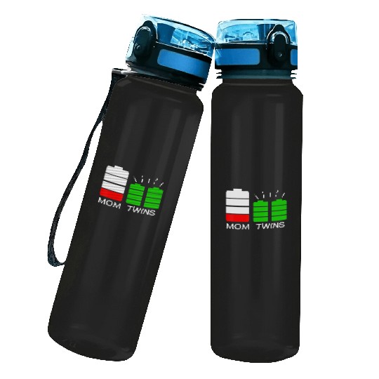 Twin Mom Low Battery Tired Mom Of Twins Water Track Bottles