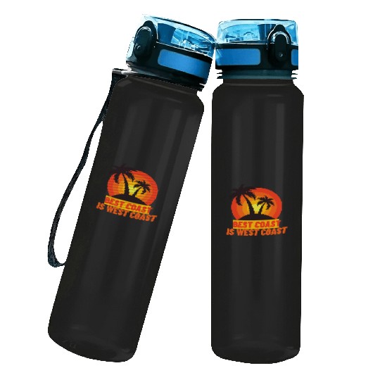 Best Coast Is West Coast Water Track Bottles