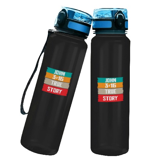 John 3:16 Lve Jesus Christian Christmas Water Track Bottles