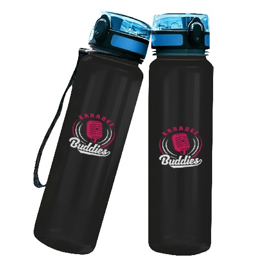 Karaoke Buddies Microphone Retro Style Water Track Bottles
