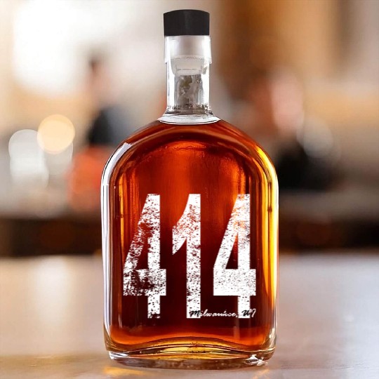 Vintage Milwaukee Area Code 414 Whiskey Bottles