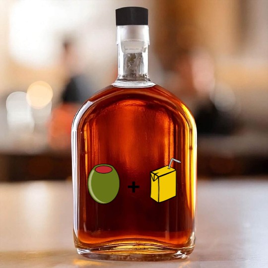 Olive Juice I Love You Whiskey Bottles