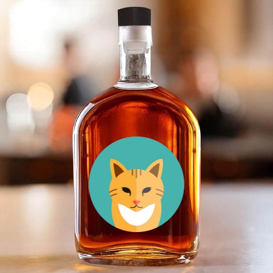 brown cat Whiskey Bottles
