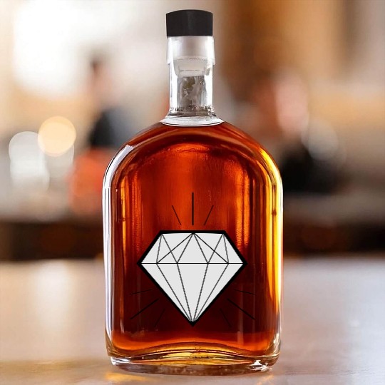Diamond bling bling - swaggy Whiskey Bottles