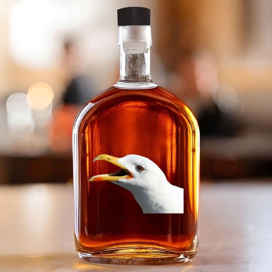 seagull gull moewe1 Whiskey Bottles