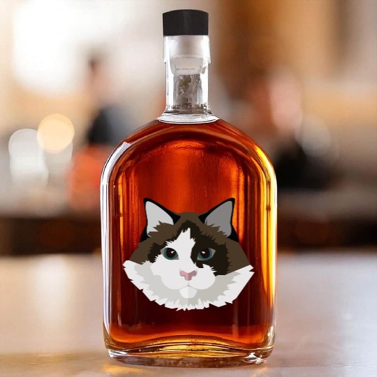 Cat face Whiskey Bottles