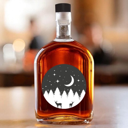 Starry night Whiskey Bottles