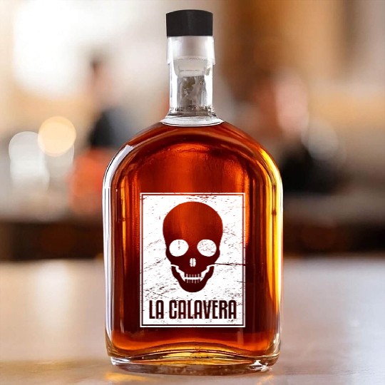 La Calavera | Loteria Mexican Tarot Card Whiskey Bottles