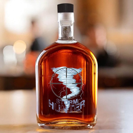 Weather Tornado whirlwind Storm Hunter cool design Whiskey Bottles