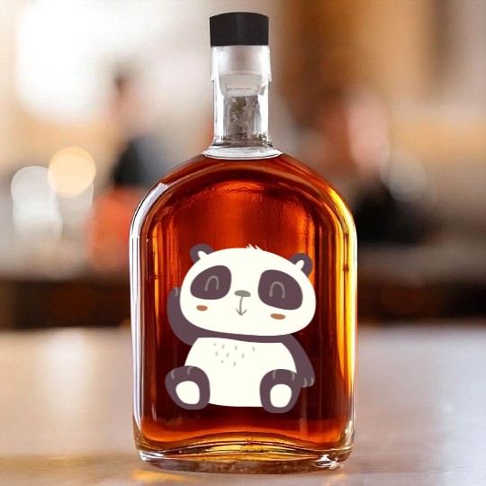 Cute Sweet Panda Whiskey Bottles