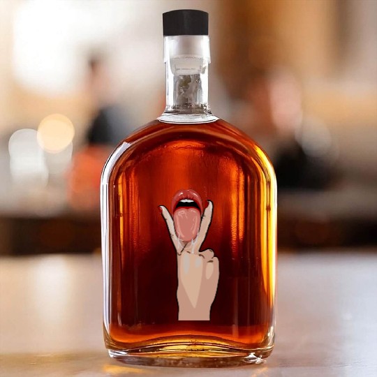 Lesbian tongue Whiskey Bottles rainbow flag Whiskey Bottles gay pride