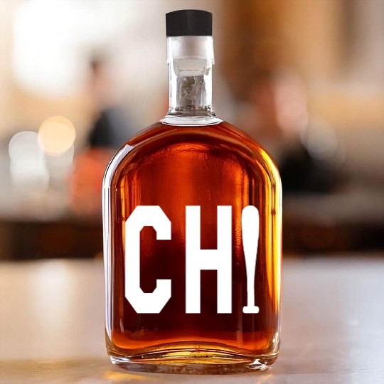 Chicago Cubs CHI baseball Bat Vintage Chicago Tri Whiskey Bottles