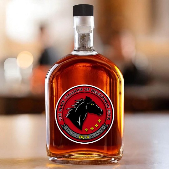 HC 4 Black Stallions Modified Whiskey Bottles