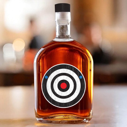 Bullseye Axe Throwing Sport Target - Bull's Eye Ax Whiskey Bottles