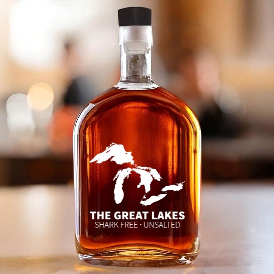 Great Lakes Shark Free Unsalted Whiskey Bottles