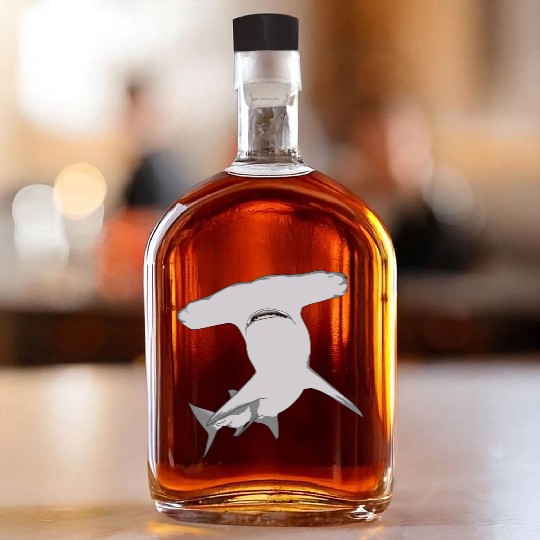 Hammerhead Shark 2 Whiskey Bottles