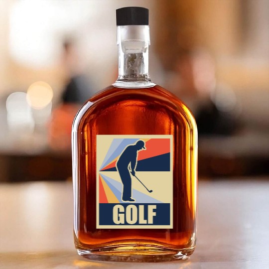 Golf Retro Whiskey Bottles