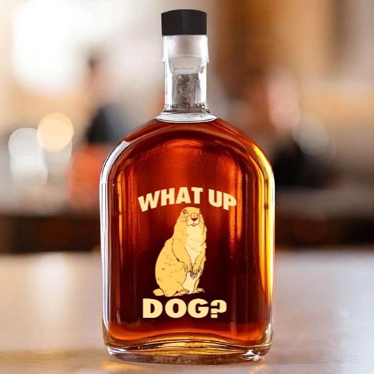 Prairie Dog Groundhog Squirrel Xerini Rodent Whiskey Bottles