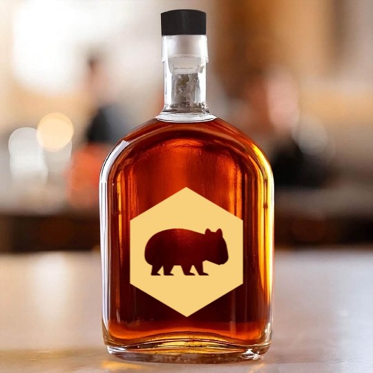 Wombat Australia Animal Welfare Wilderness Gift Whiskey Bottles