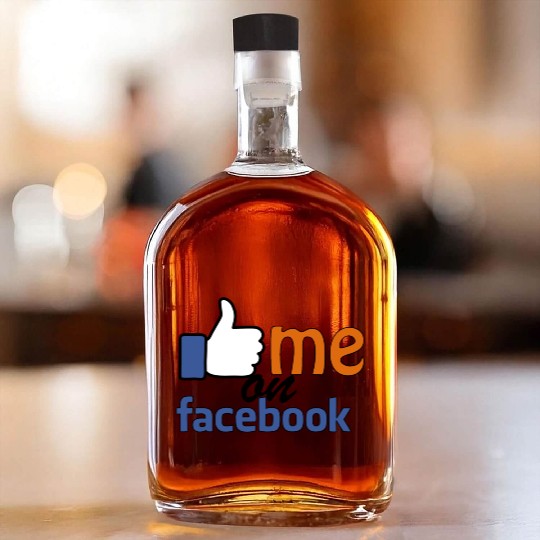 like me on facebook Whiskey Bottles