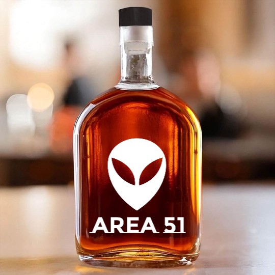 Area 51 Whiskey Bottles