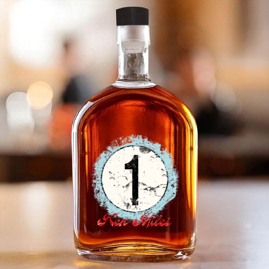 Ken Miles Rugged Number Whiskey Bottles