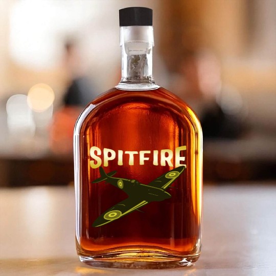 Spitfire UK Mk.1 RAF British WWII Fighter Royal Whiskey Bottles