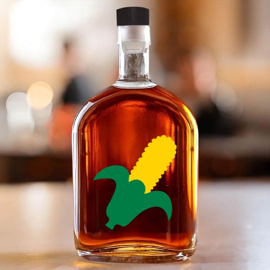 corn corncob farmer farming vegetable food gift Whiskey Bottles