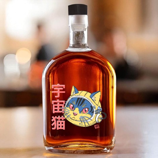 Astro Cat Whiskey Bottles