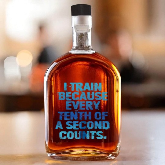 Swimming I Train Because Every Tenth Of A Second Whiskey Bottles