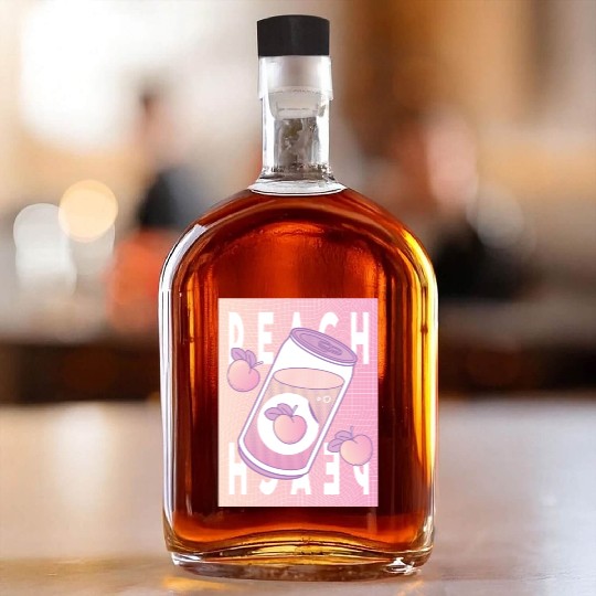 Peach Drink Aesthetic Vaporwave Japan Whiskey Bottles