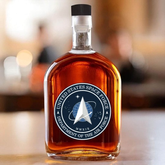 New Space Force Logo 2020 USSF Whiskey Bottles
