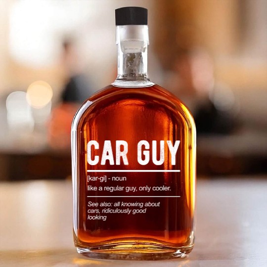 Car Guy Definition Whiskey Bottles