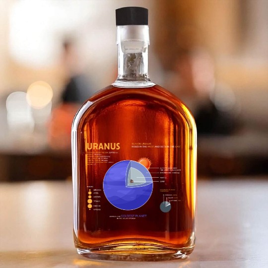 Uranus Astrology for Astronomer Whiskey Bottles