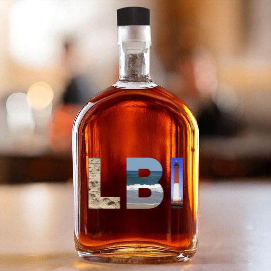 Lbi Long Beach Island Nj Photo Beach Ocean Lightho Whiskey Bottles