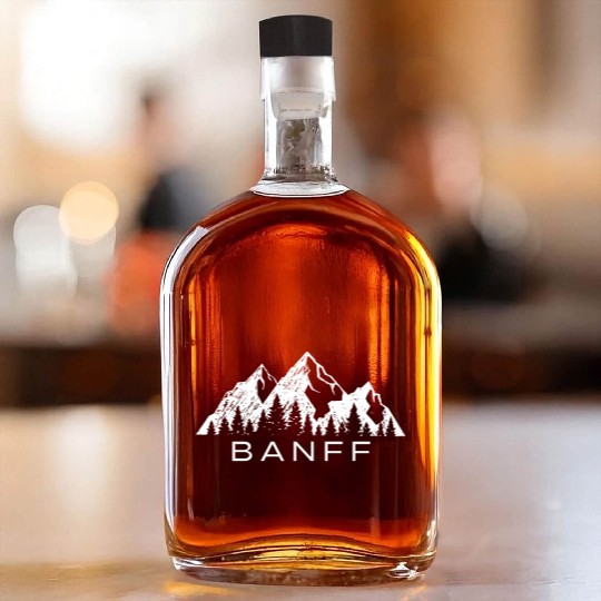 Banff Whiskey Bottles Cool Banff National Park Canada Souven