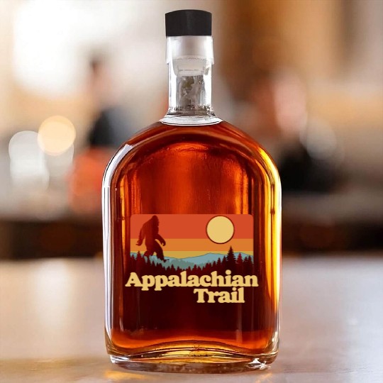 Appalachian Trail Bigfoot Outdoor Lover Vintage 80 Whiskey Bottles