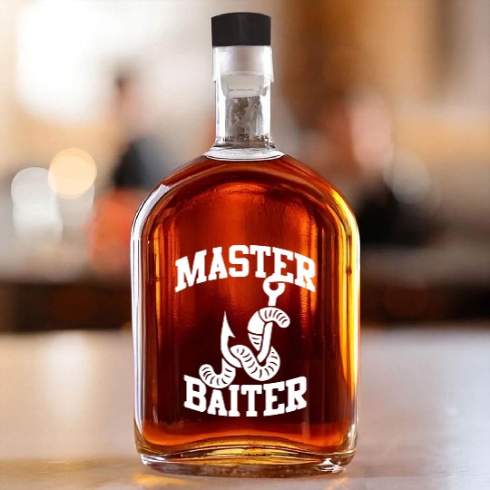 master baiter- fishing gift Whiskey Bottles