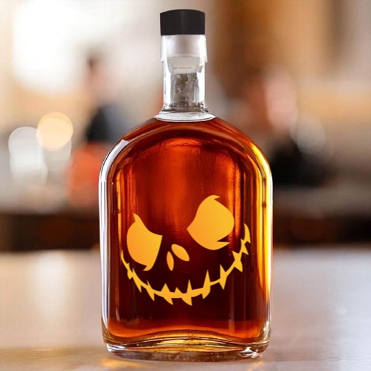PUMPKIN FACE Whiskey Bottles