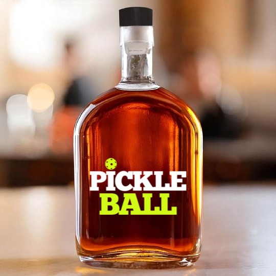Pickleball Awesome Pickleball Players Whiskey Bottles